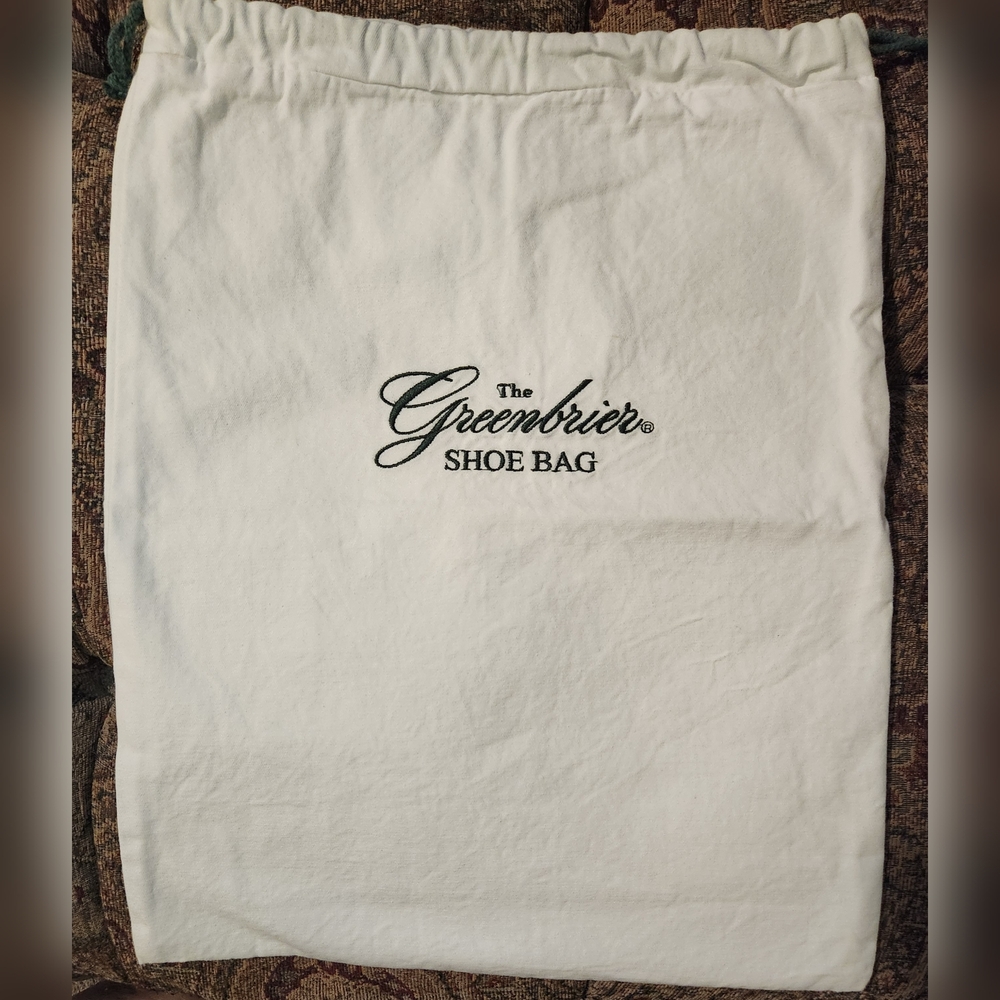 The Greenbrier White Shoe Bag